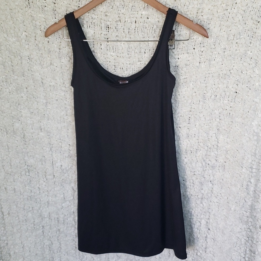 90s black tank top slip mini dress xs fairy cottagecore